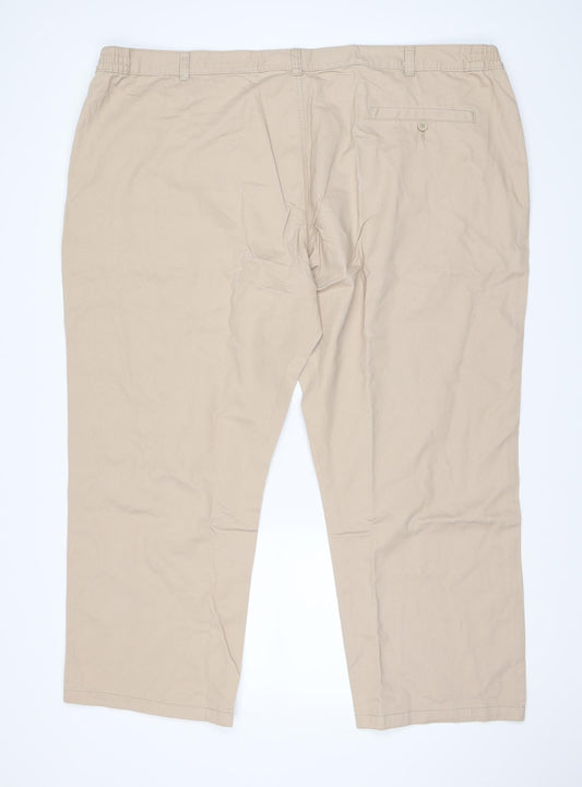 Mens UK Size 50 in Capsule Regular Fit Beige Trousers