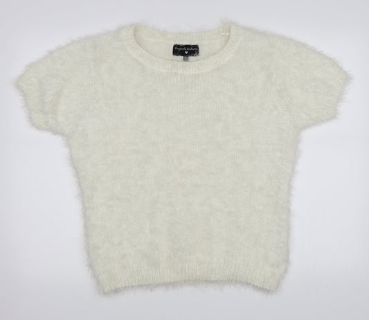 Originals Knitwear Womens White Pullover Jumper Size L