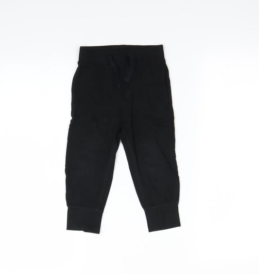 Gap Boys Black Jogger Trousers Size 2 Years