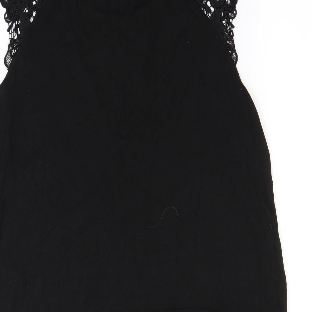 Womens UK Size S H&M Black Basic Tank