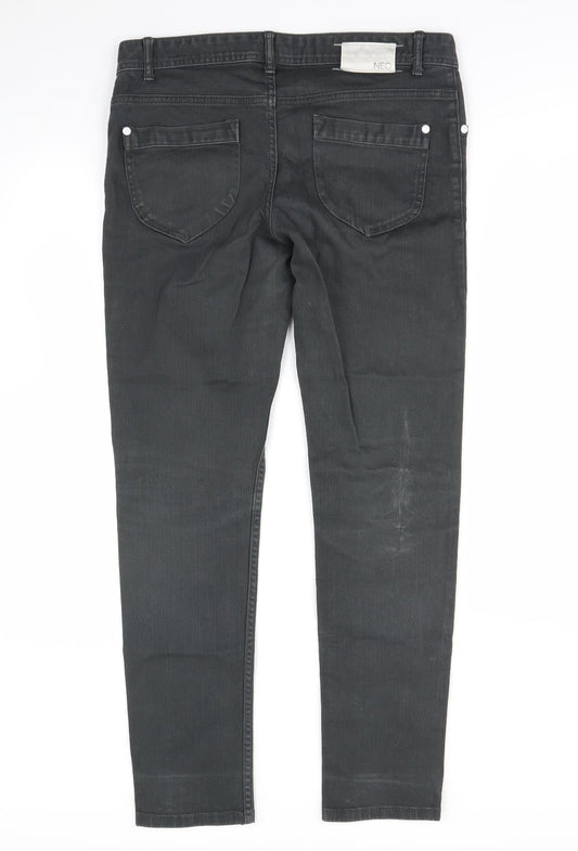 Neo label Mens Grey Skinny Jeans Size S L30 in