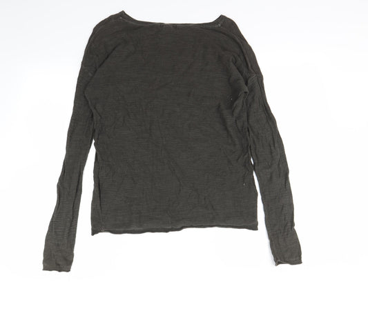 H&M Womens Green Pullover Sweatshirt Size XS