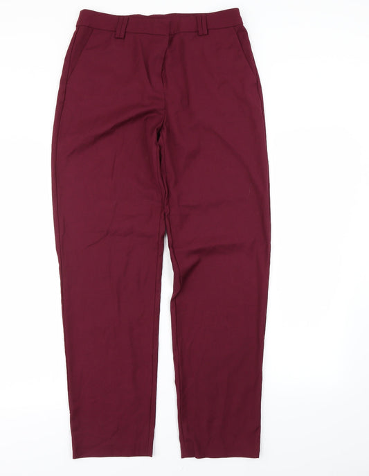 M&S Womens Purple Dress Pants Trousers Size 10 L29 in