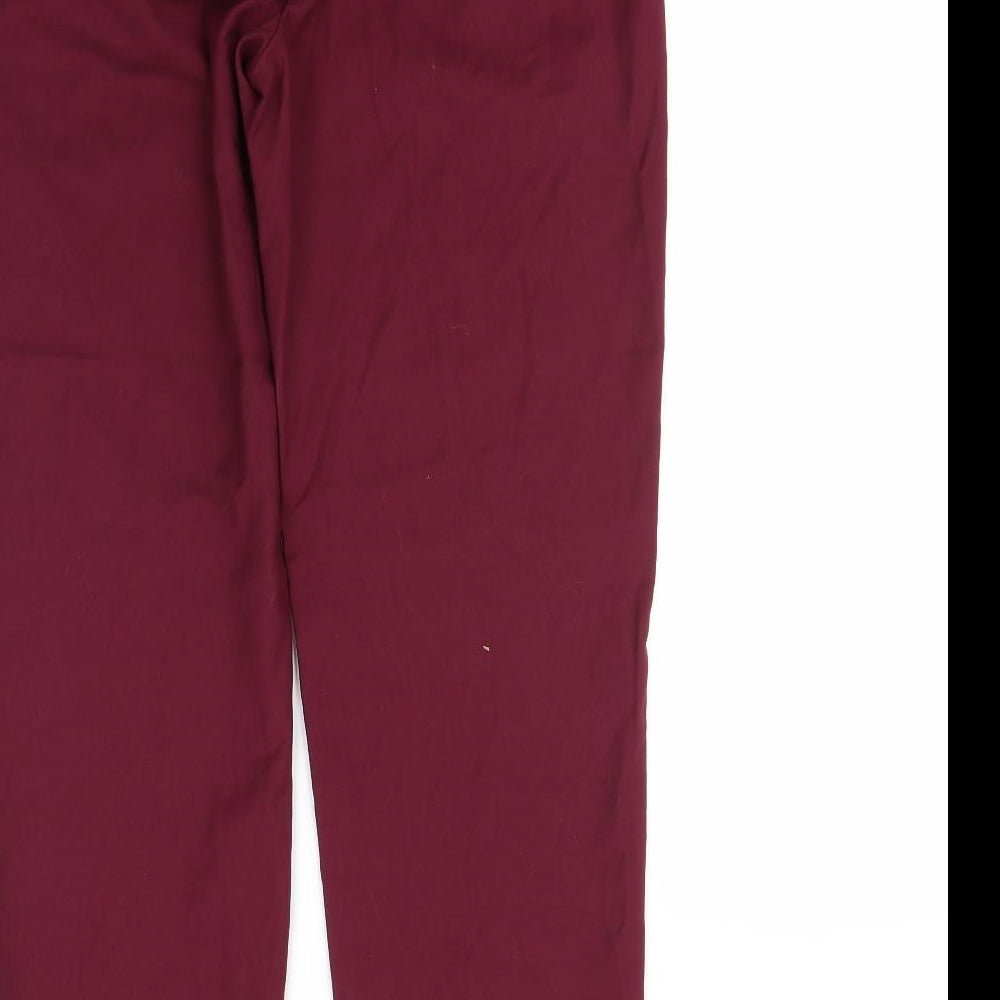 M&S Womens Purple Dress Pants Trousers Size 10 L29 in