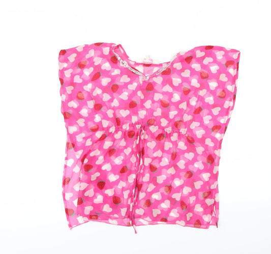 Girl 2 Girl Girls Multicoloured Polka Dot Kaftan Size 3-4 Years