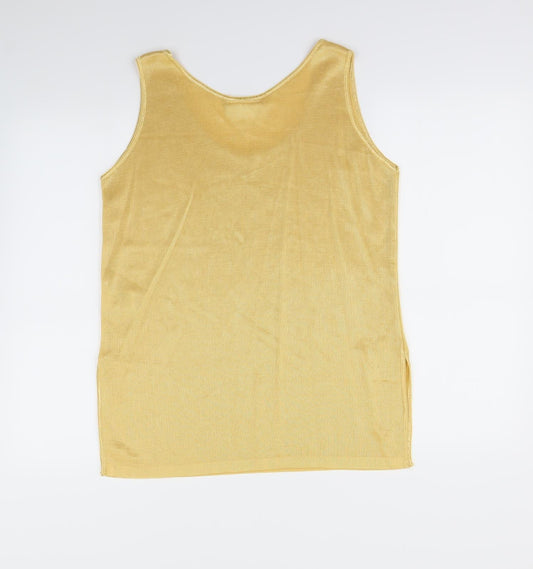 Classic Womens Gold Basic Tank Size 14