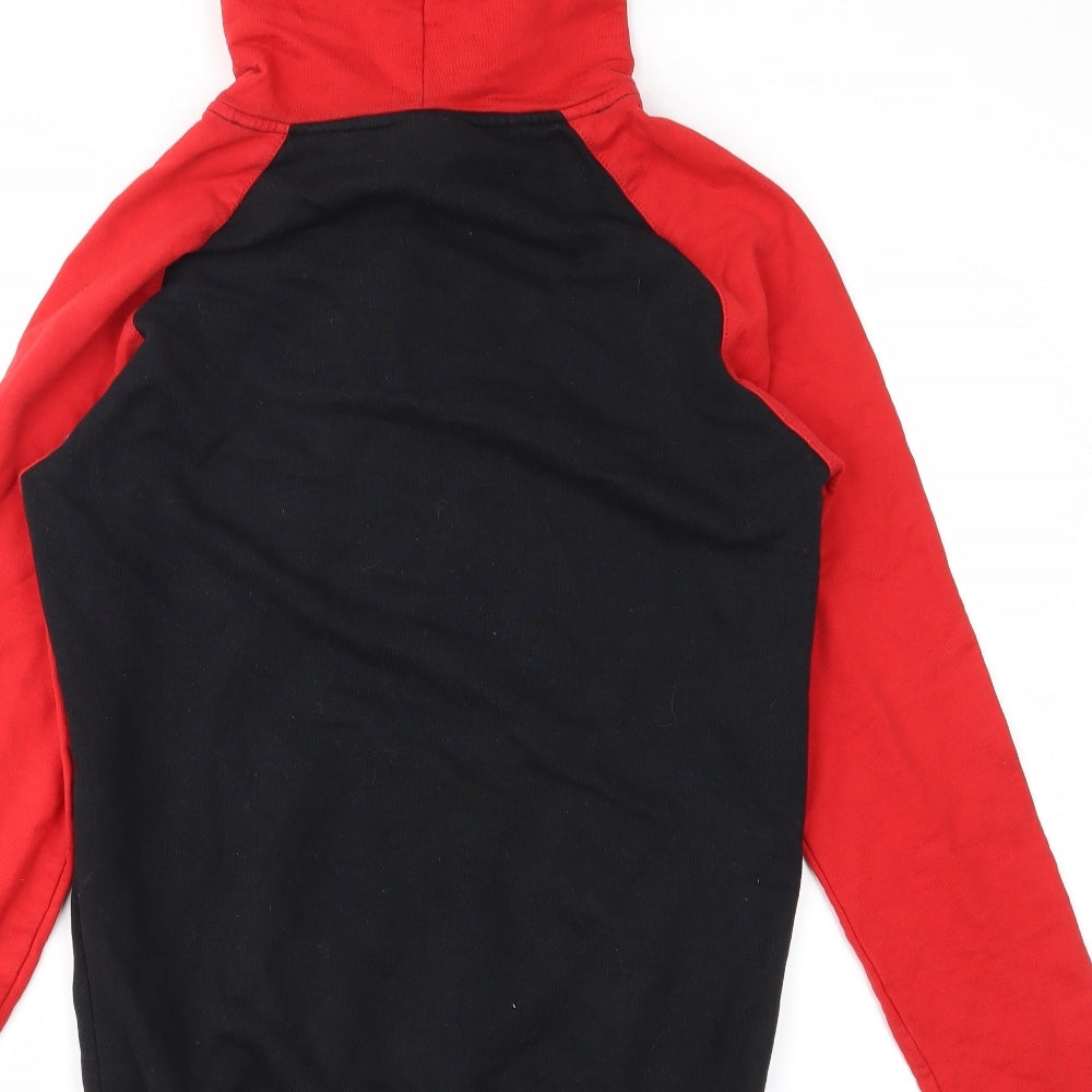 Mens UK Size XS Preworn Black Pullover Hoodie
