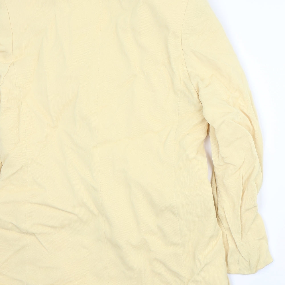 Womens UK Size 12 Libra Regular Yellow Suit Jacket