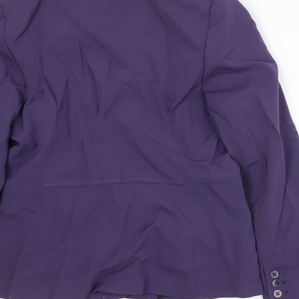 Coast Womens Purple Jacket Suit Jacket Size 16