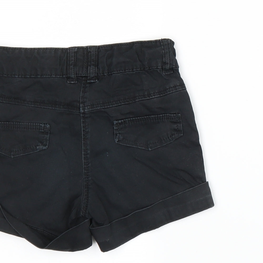 NEXT Girls Black Paperbag Shorts Size 6 Years