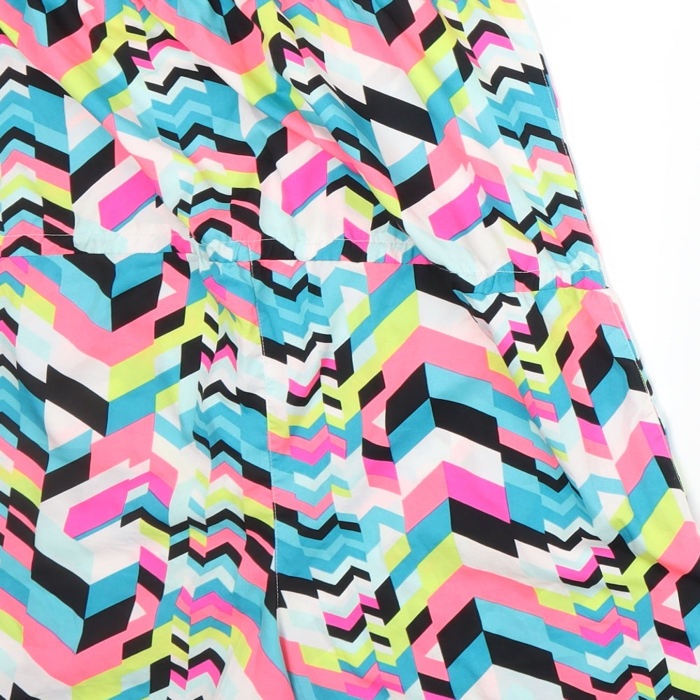 Ocean Club Womens Multicoloured Striped Romper One-Piece Size 14