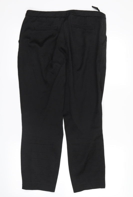 Womens UK Size 10 Atmosphere Regular Fit Black Trousers