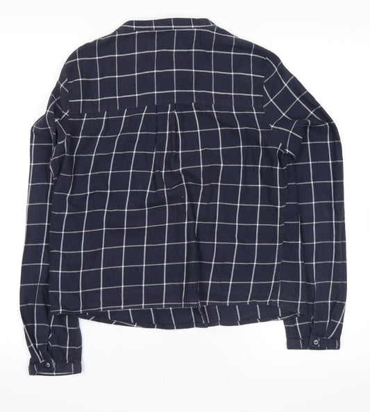 Womens UK Size 6 Marks and Spencer Blue Basic Button-Up