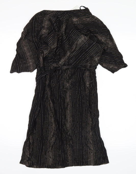 Dorothy Perkins Womens Brown Striped Shirt Dress Size 10