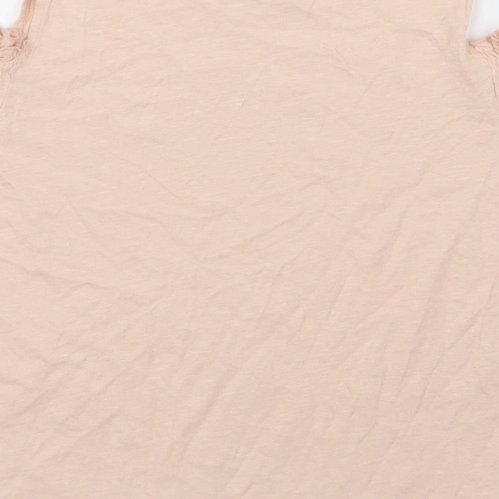 Womens UK Size 12 NewLook Ivory Basic T-Shirt