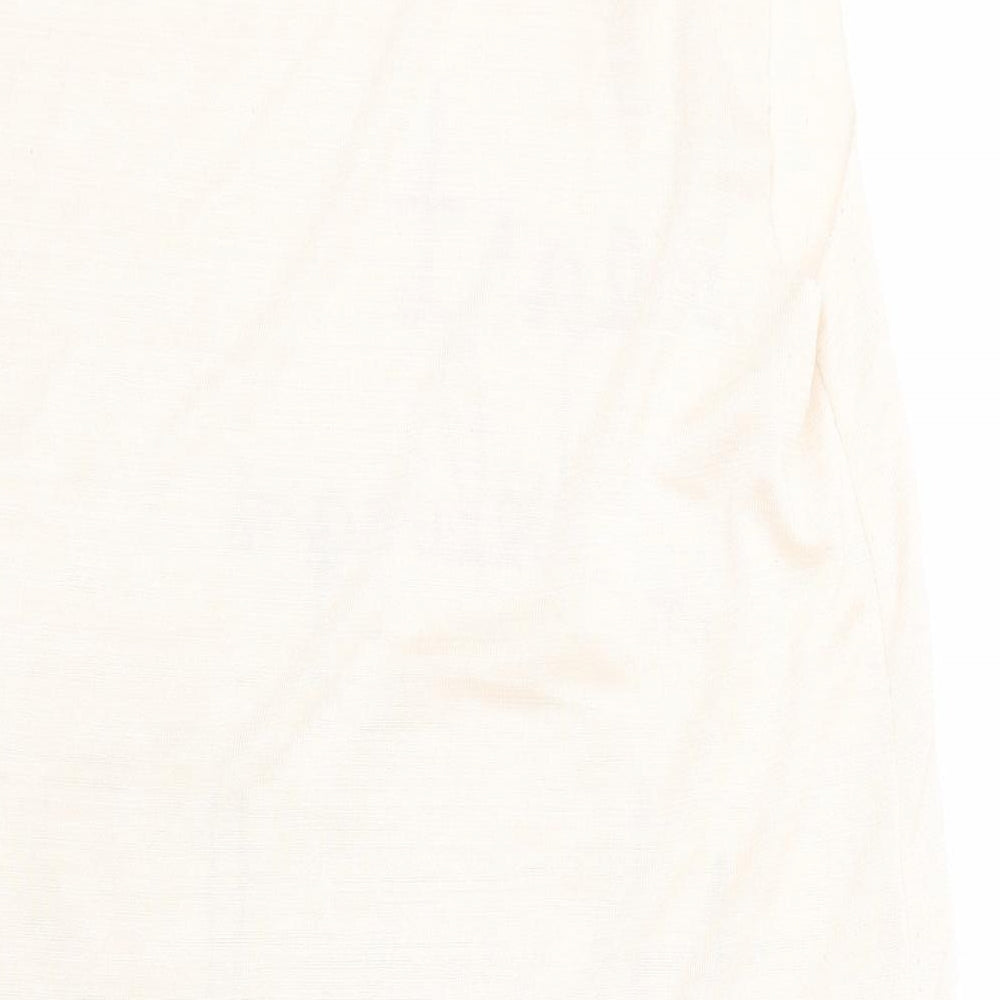 River Isalnd Womens Beige Basic T-Shirt Size 12