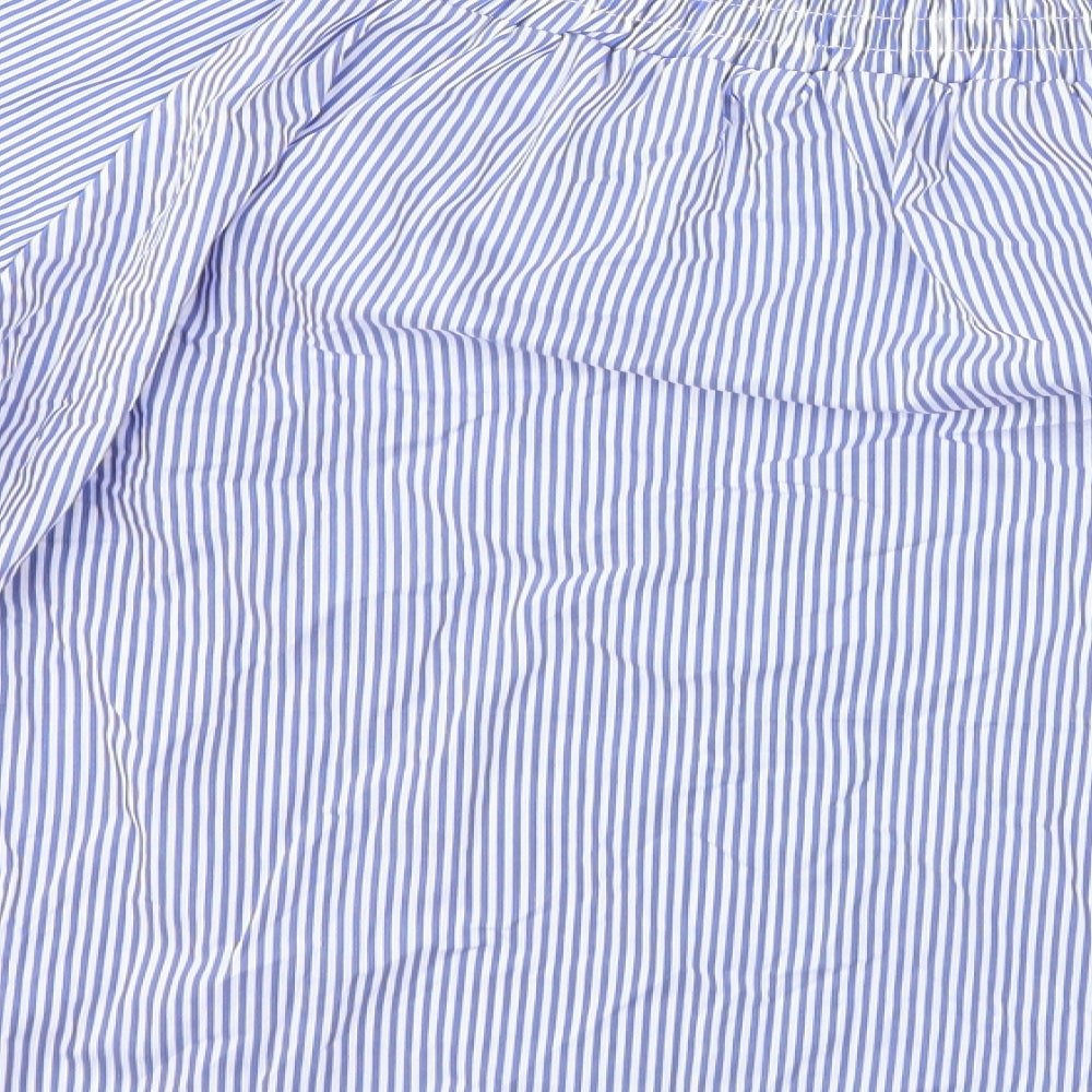 Womens UK Size S Boohoo Blue Basic Blouse
