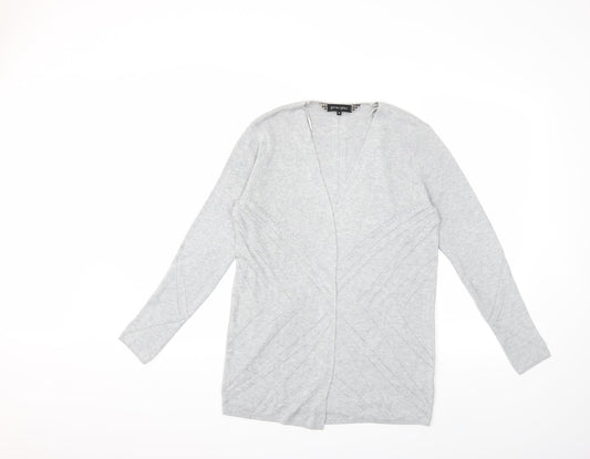 Principles Womens Grey Knit Cardigan Jumper Size 12