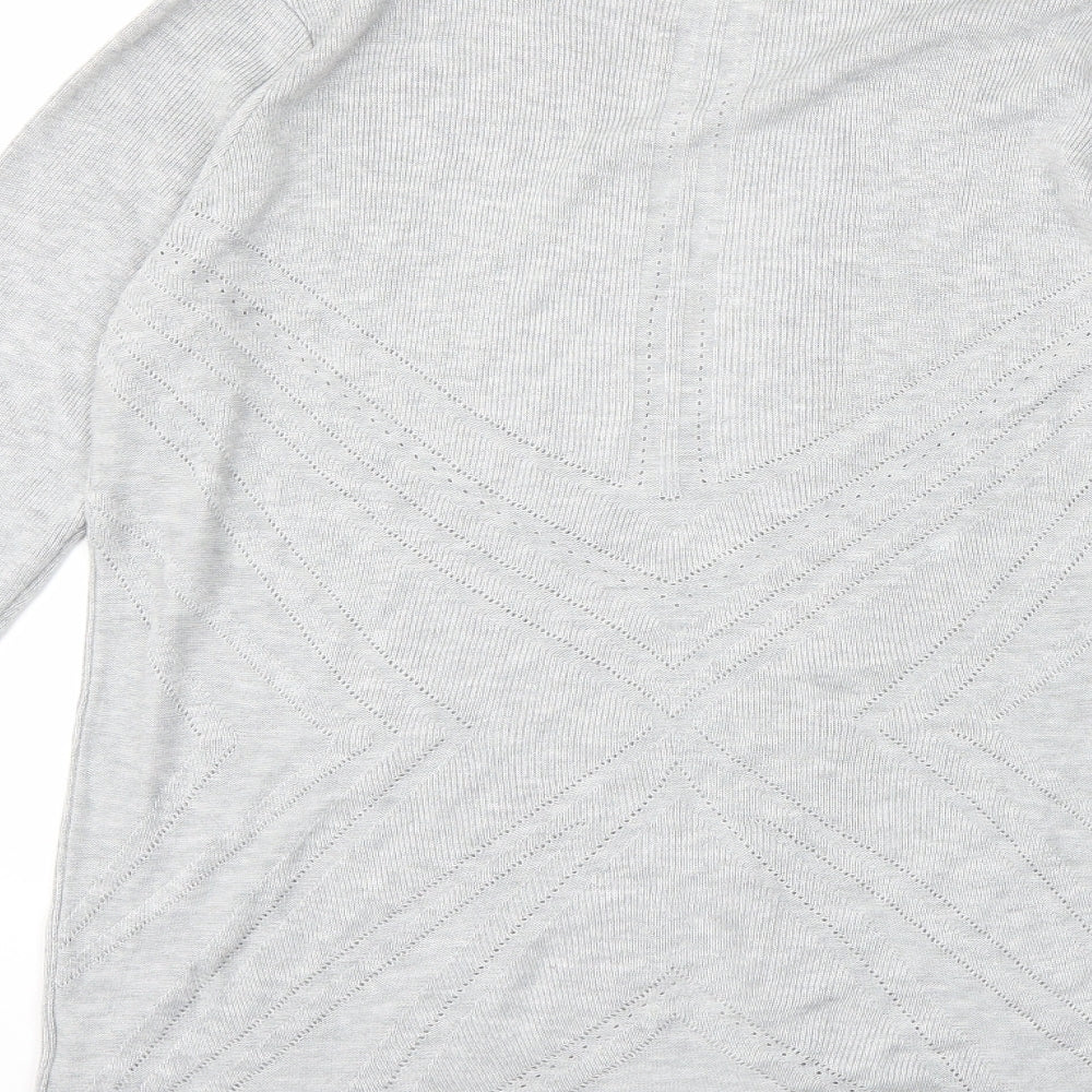 Principles Womens Grey Knit Cardigan Jumper Size 12