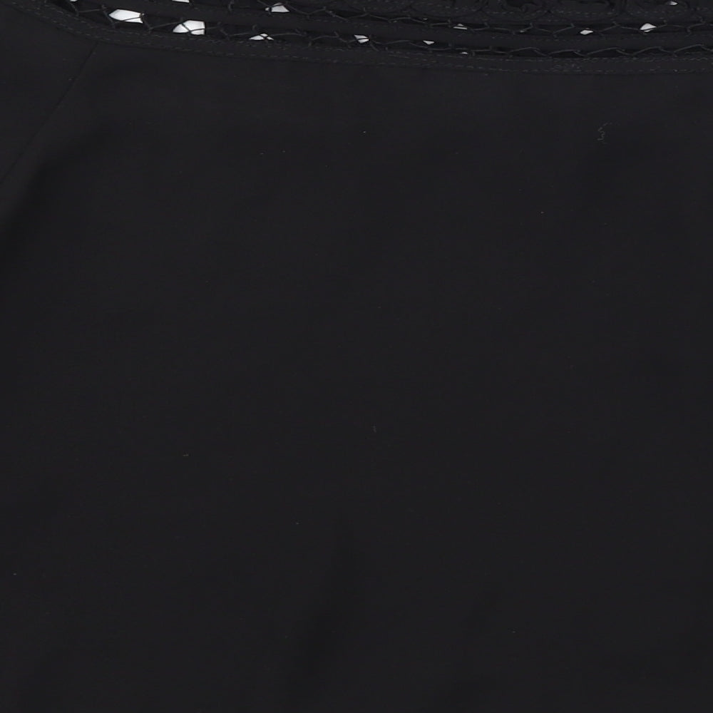 Womens UK Size 6 H&M Black Basic Blouse