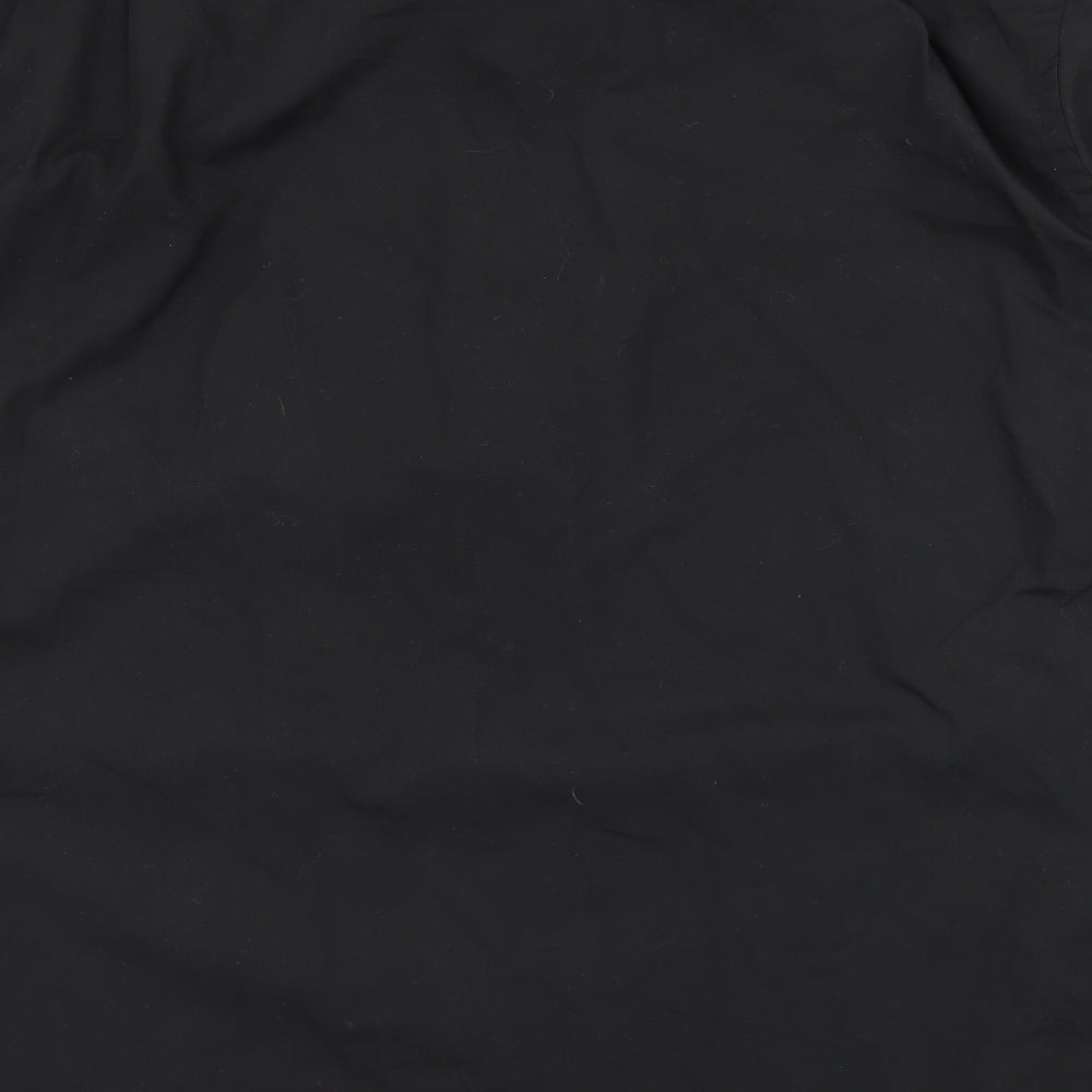 George Mens Black Button-Up Size 16