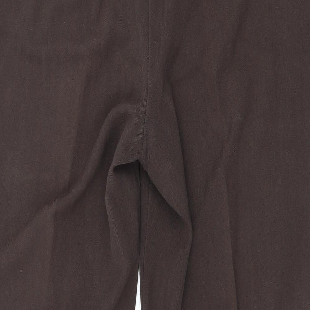 Soon Womens Brown Trousers Size 14 L30.5 in