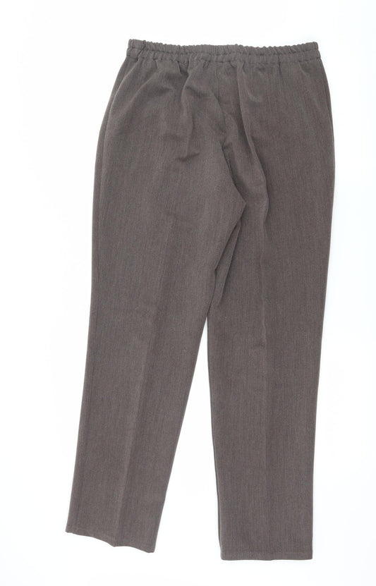 Womens UK Size 14 Afibel Regular Fit Grey Trousers