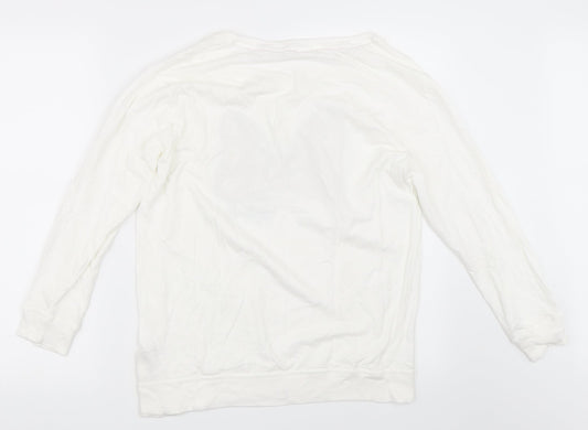 Womens UK Size 10 Disney White Pullover Sweatshirt