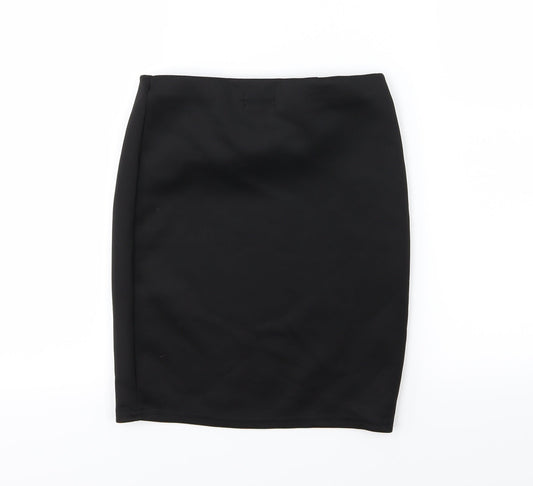 PRETTYLITTLETHING Womens Black   Bandage Skirt Size 8