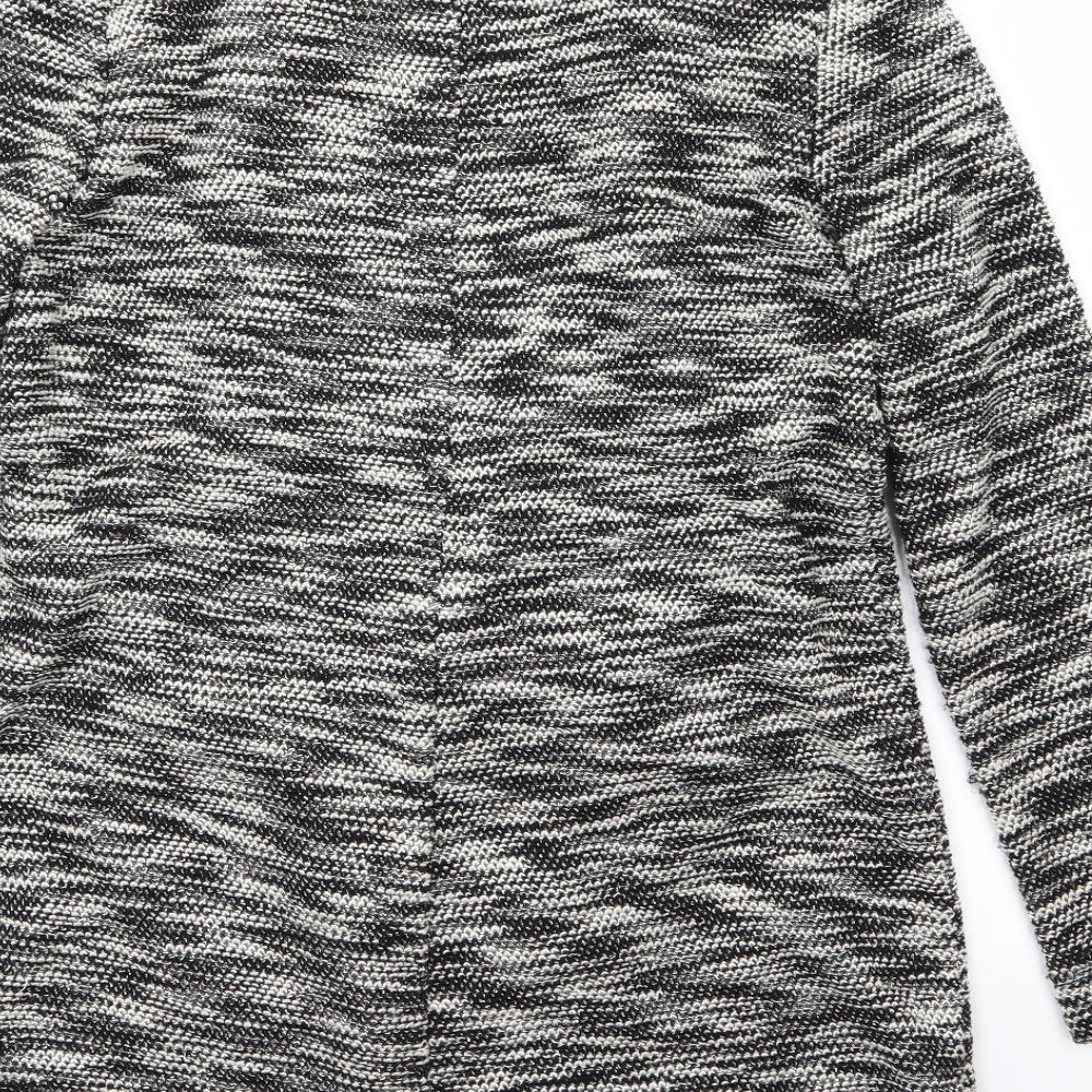 George Womens Grey Knit Jacket Blazer Size 12