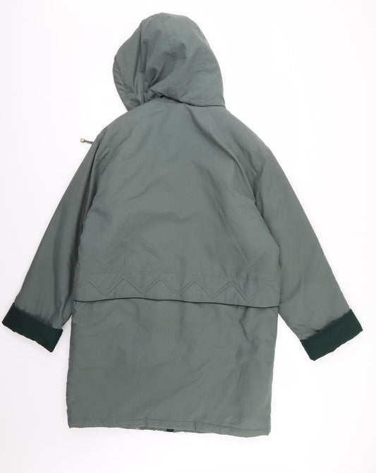 Womens UK Size 10 Compliments Green Overcoat