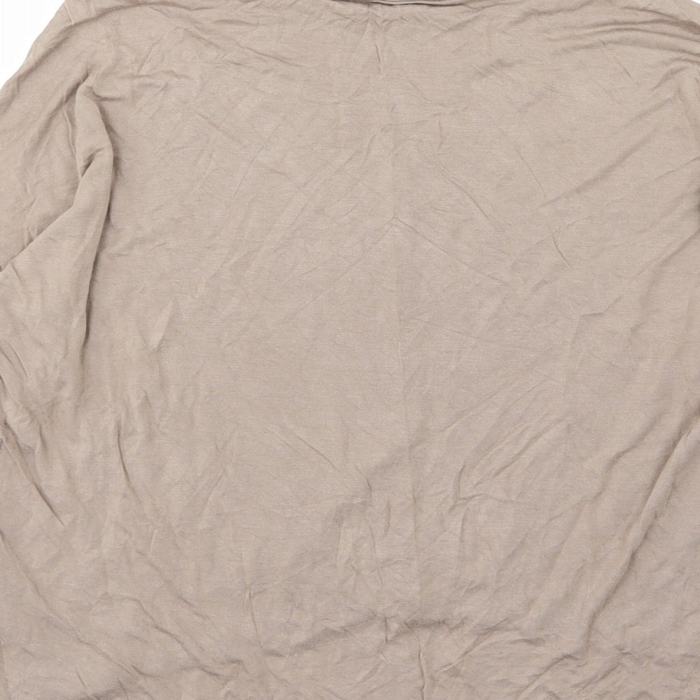 Womens UK Size S Primark Beige Basic T-Shirt