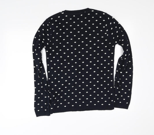 Topman Womens Blue Pullover Jumper Size S