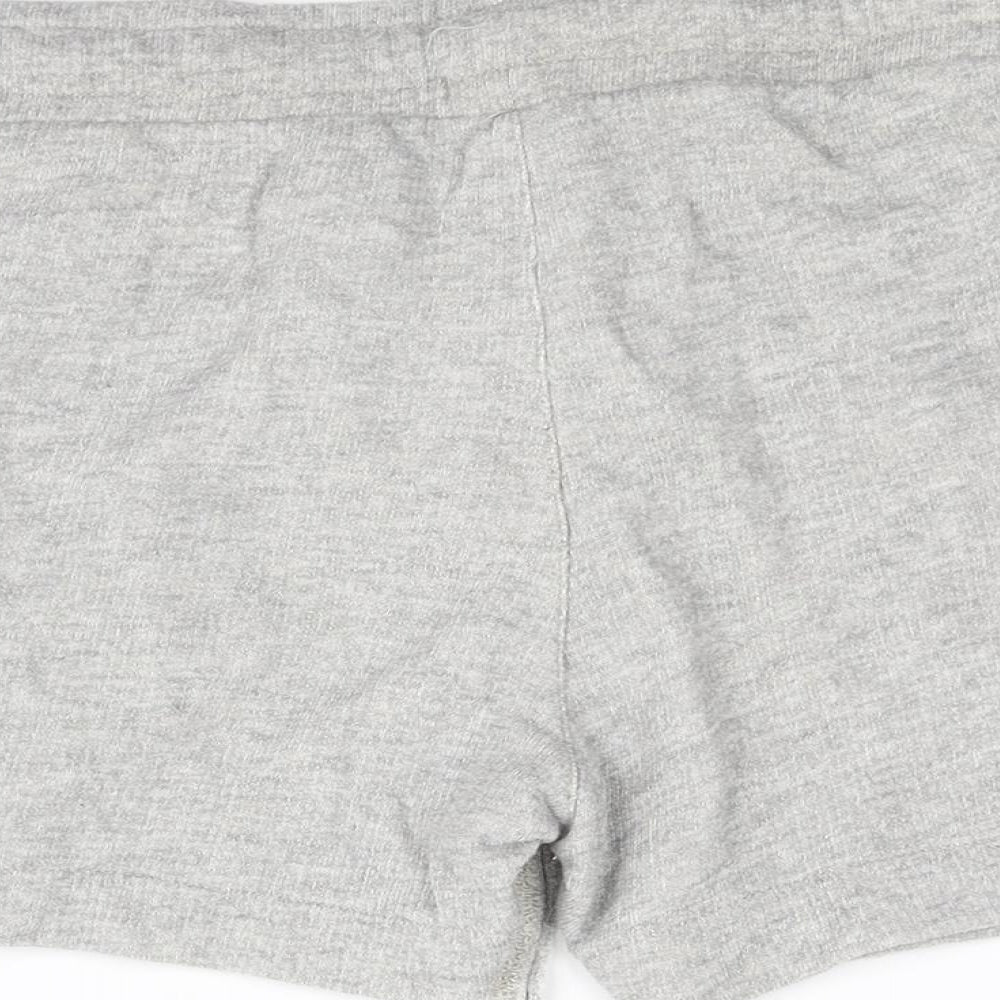 Boohoo Womens Grey Cut-Off Shorts Size M