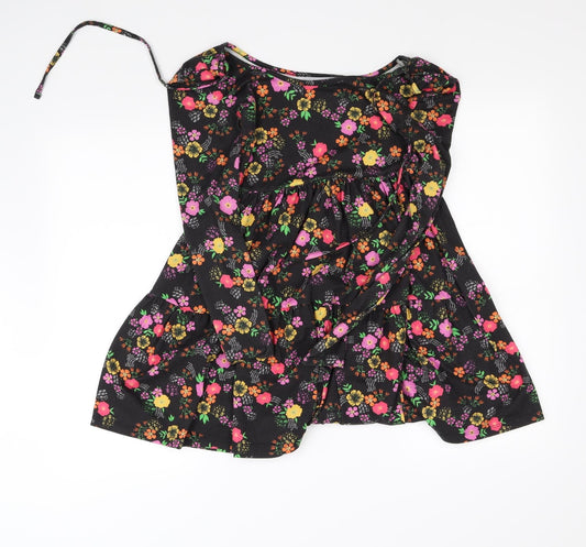 Womens UK Size 6 ASOS Black Basic Blouse