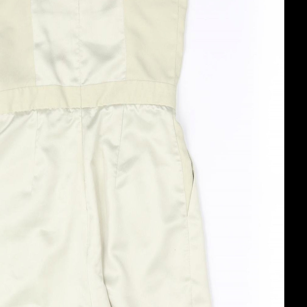 Topshop Womens Grey Jumpsuit Outfit/Set Size 8