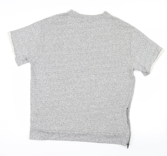 River Island Mens Grey Knit Pullover Jumper Size L