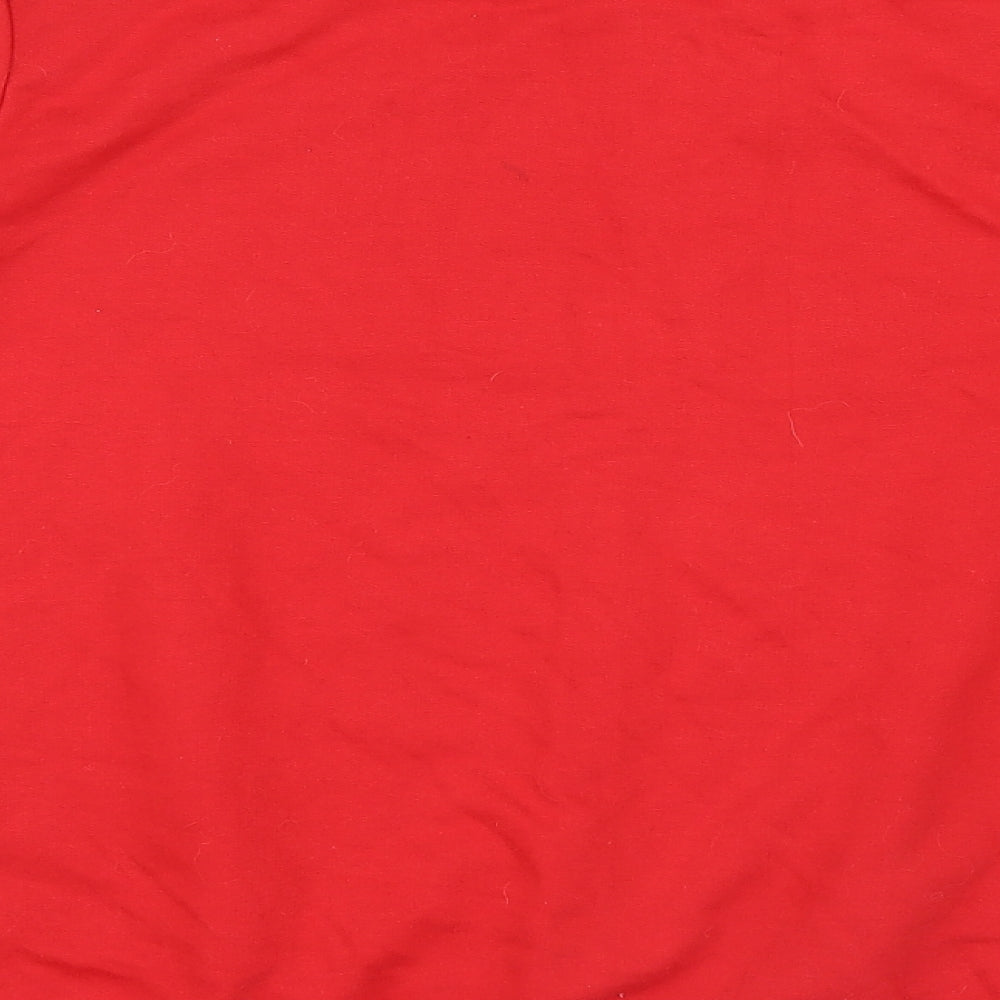 Pep&Co Mens Red Knit Pullover Jumper Size L - Christmas