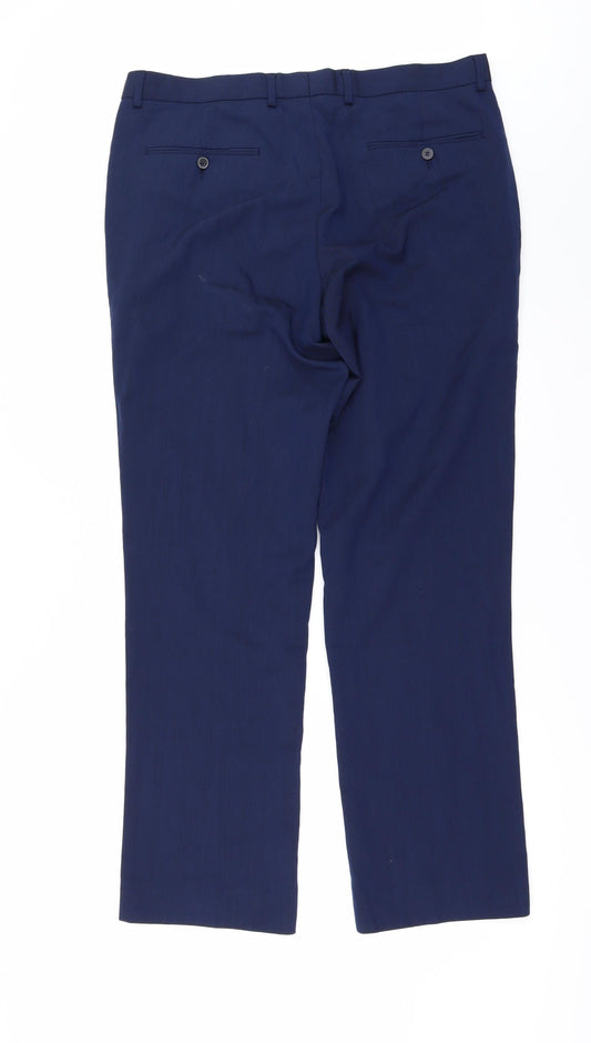 Matalan Mens Blue Trousers Size 34 in L31 in