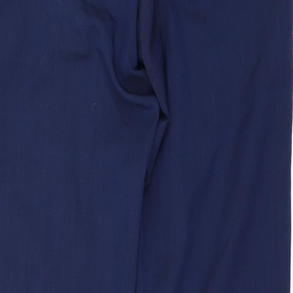 Mens UK Size 34 in Matalan Regular Fit Blue Trousers