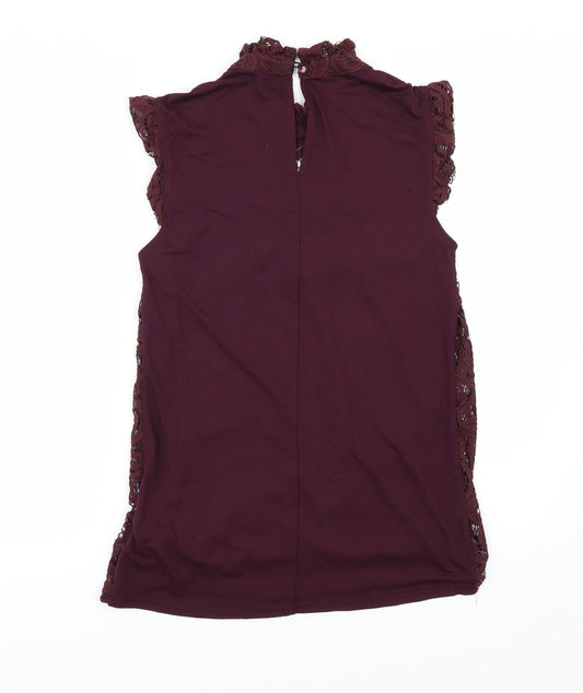 F&F Womens Red Tunic T-Shirt Size 6