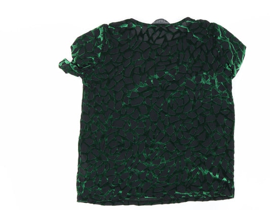 Womens UK Size 8 Dorothy Perkins Green Basic T-Shirt