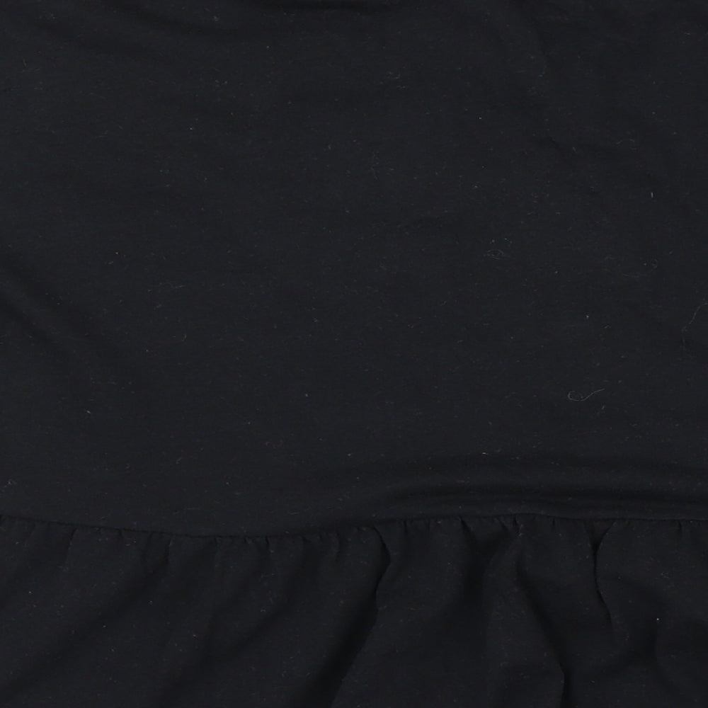 Womens UK Size 10 Atmosphere Black Basic T-Shirt