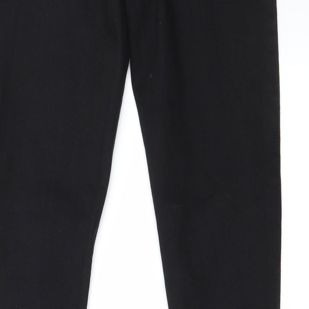 Womens UK Size 12 Preworn Regular Fit Skinny Black Jeans
