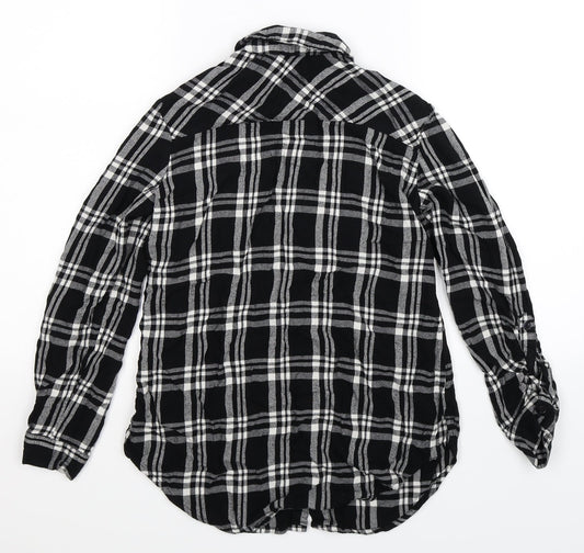 George Womens Multicoloured Check Basic Button-Up Size 8