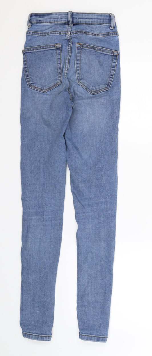 Denim Co Womens Blue Denim Skinny Jeans Size 4 L29 in