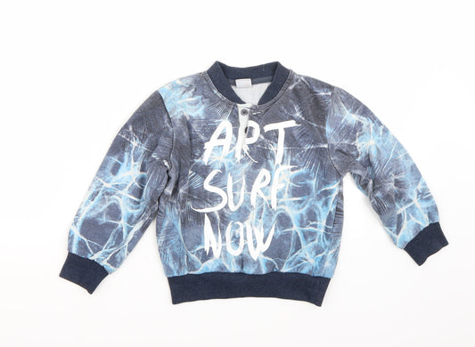 Ativo Boys Blue Pullover Jumper Size 2 Years