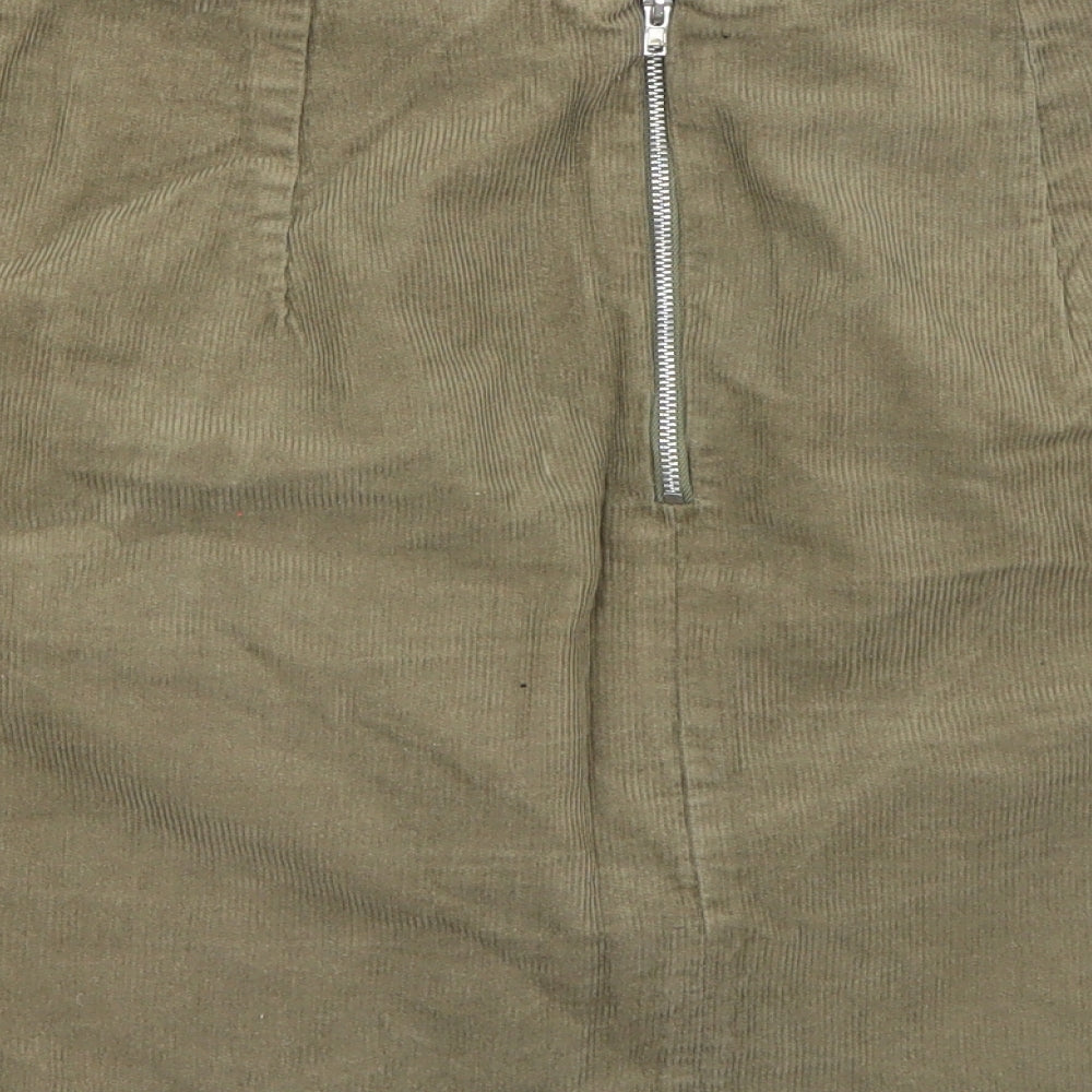 Newlook Womens Green A-Line Skirt Size 12