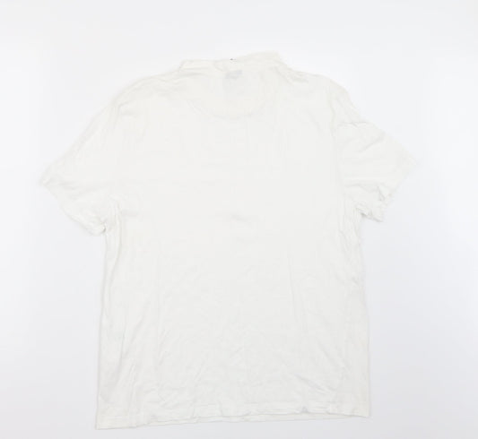 ASOS Womens White Basic T-Shirt Size L