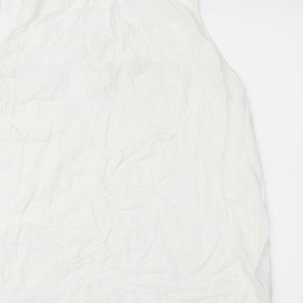 Womens UK Size 16 New Look White Basic Blouse